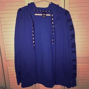VS PINK FULL ZIP HOODIE NWOT